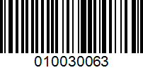 Barcode for 010030063