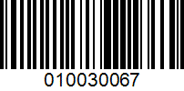 Barcode for 010030067