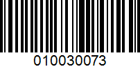 Barcode for 010030073