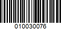 Barcode for 010030076