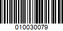 Barcode for 010030079