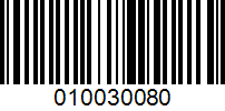 Barcode for 010030080