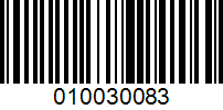 Barcode for 010030083