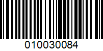 Barcode for 010030084