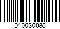 Barcode for 010030085