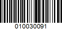 Barcode for 010030091