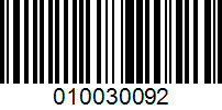 Barcode for 010030092