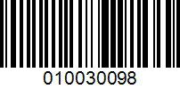 Barcode for 010030098