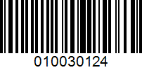 Barcode for 010030124