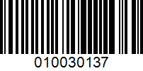 Barcode for 010030137