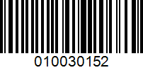 Barcode for 010030152