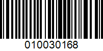 Barcode for 010030168