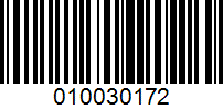 Barcode for 010030172