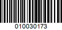 Barcode for 010030173