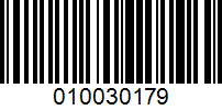 Barcode for 010030179