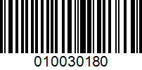 Barcode for 010030180