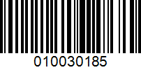 Barcode for 010030185