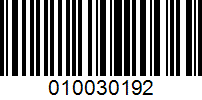 Barcode for 010030192