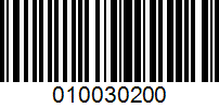 Barcode for 010030200