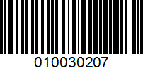 Barcode for 010030207