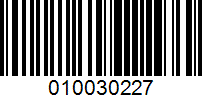 Barcode for 010030227