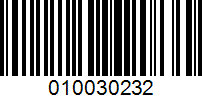 Barcode for 010030232