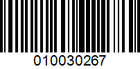 Barcode for 010030267