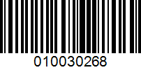 Barcode for 010030268