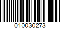Barcode for 010030273