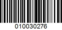 Barcode for 010030276