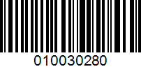 Barcode for 010030280