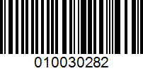 Barcode for 010030282
