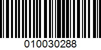 Barcode for 010030288