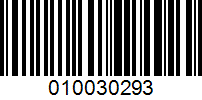 Barcode for 010030293