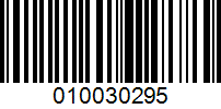 Barcode for 010030295