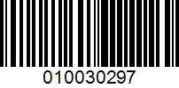 Barcode for 010030297