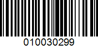 Barcode for 010030299