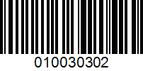 Barcode for 010030302