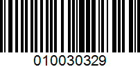Barcode for 010030329