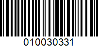 Barcode for 010030331