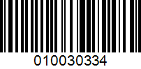 Barcode for 010030334