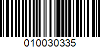 Barcode for 010030335