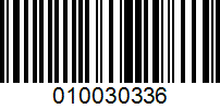 Barcode for 010030336