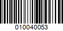 Barcode for 010040053