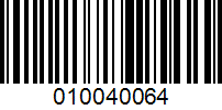 Barcode for 010040064