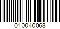 Barcode for 010040068