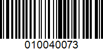 Barcode for 010040073