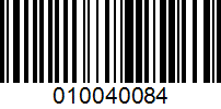 Barcode for 010040084