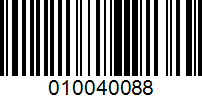 Barcode for 010040088