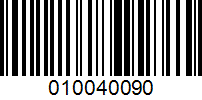 Barcode for 010040090